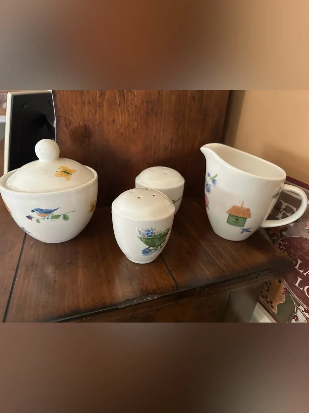Pfaltzgraff Cream/Sugar set and Salt/Pepper set